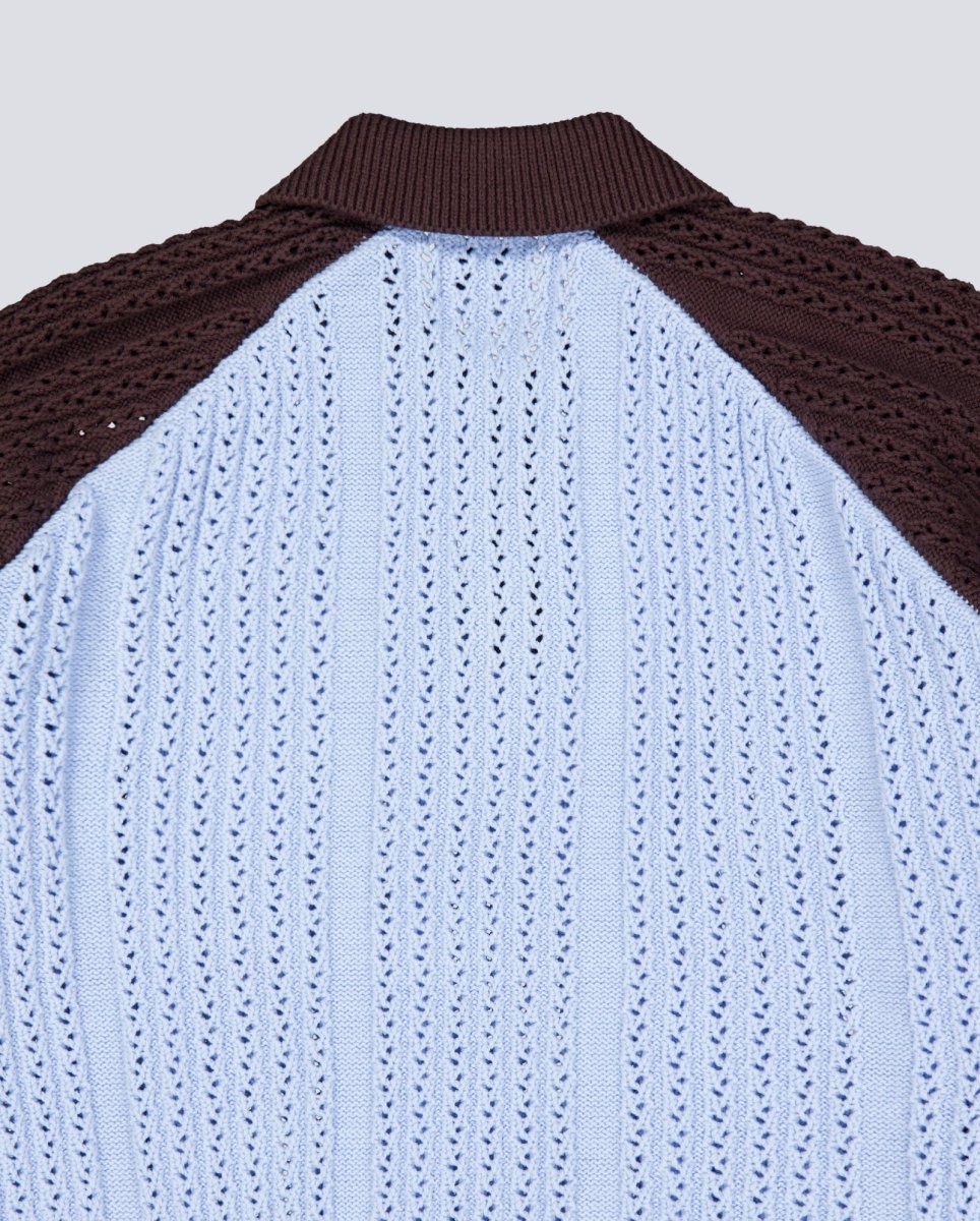 Polo Obey Abel Azul Y Marrón Hombre 151000119-SKW