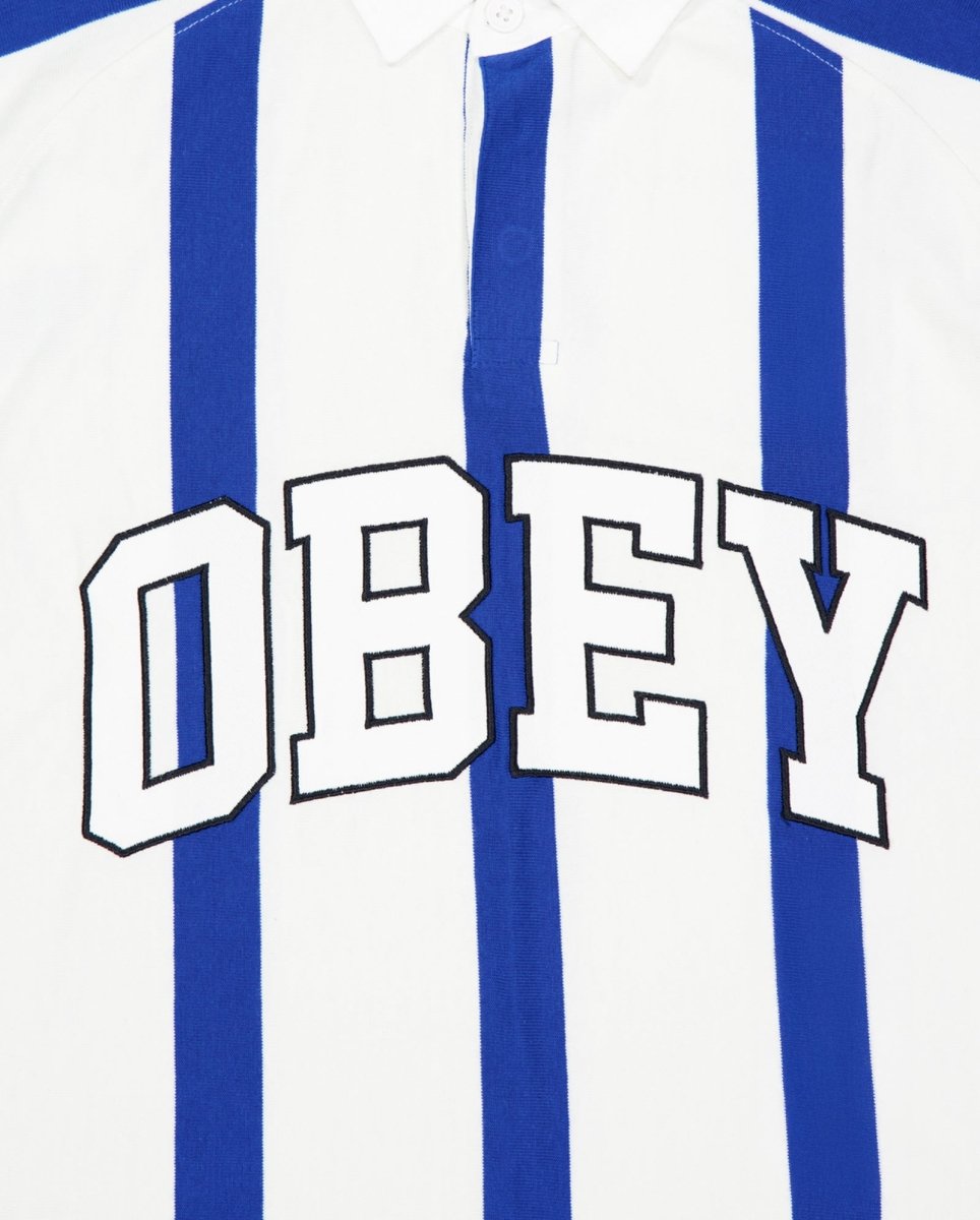 Polo Obey Landon Stripe Azul Hombre 131040060-WTM