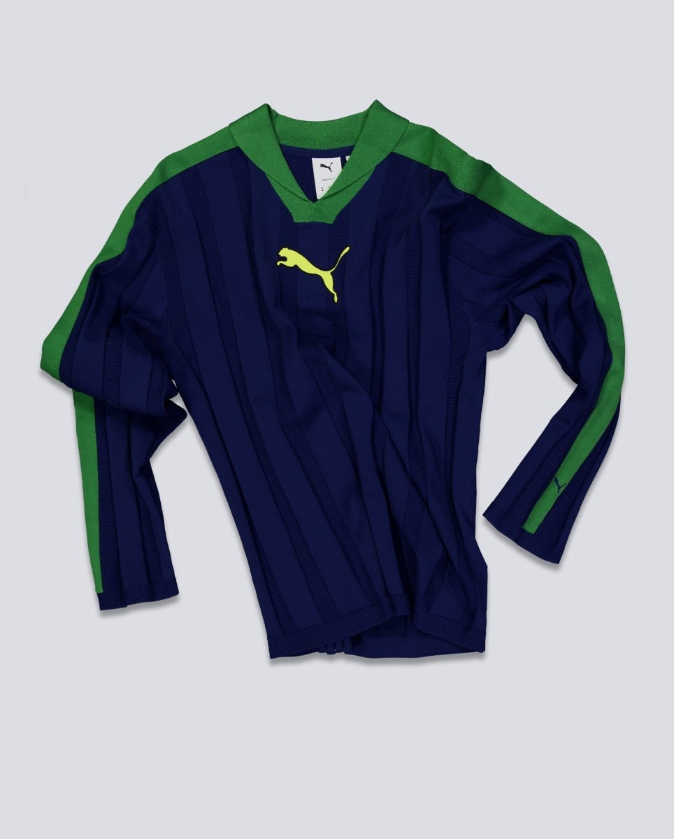 Polo T7 Longsleeve Azul Y Verde Unisex 635504-49