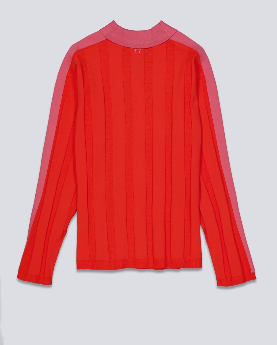 Polo T7 Longsleeve Rojo Y Rosa Unisex 635504-24