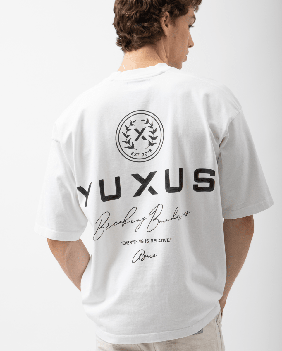 Camiseta Yuxus Hammer Azure Blanco Unisex