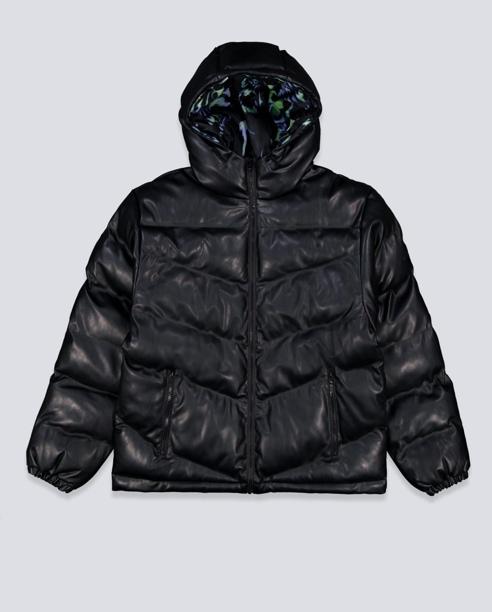 Puffer Wasted Paris Skull Negra Reversible Unisex WSTDFW25-27