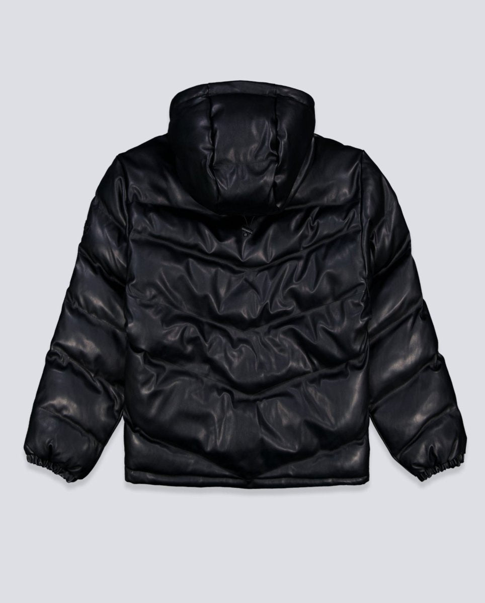 Puffer Wasted Paris Skull Negra Reversible Unisex WSTDFW25-27