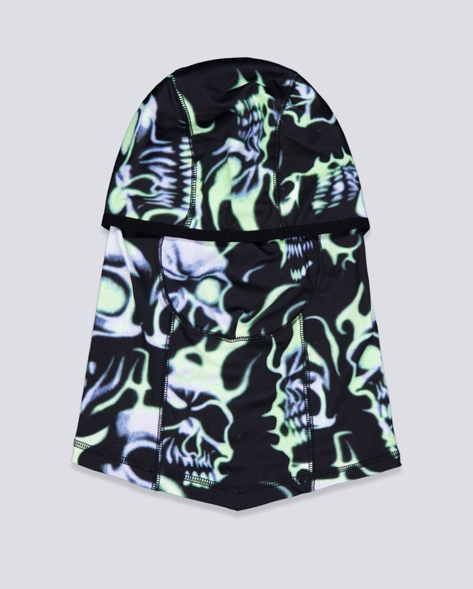 Puffer Wasted Paris Skull Negra Reversible Unisex WSTDFW25-27