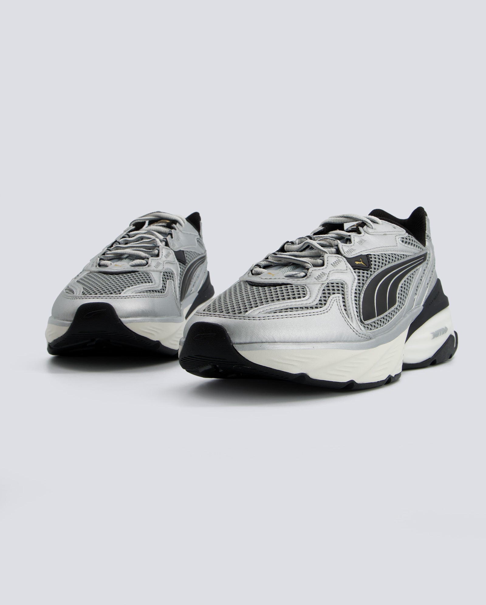 Puma Fade Nitro LS Plata Gris Negro Hombre 406203-04