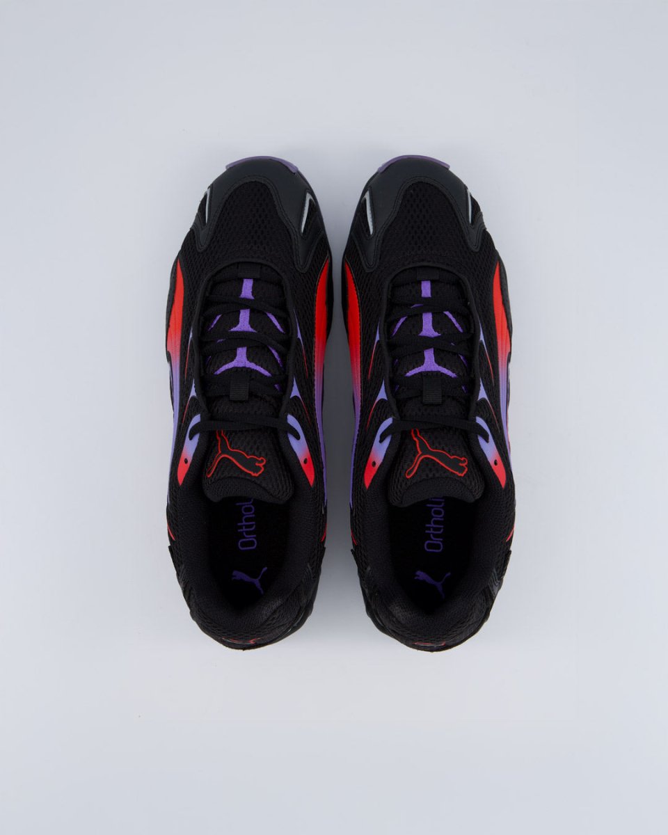 Puma Inhale Negro y Rojo Hombre zapatillas