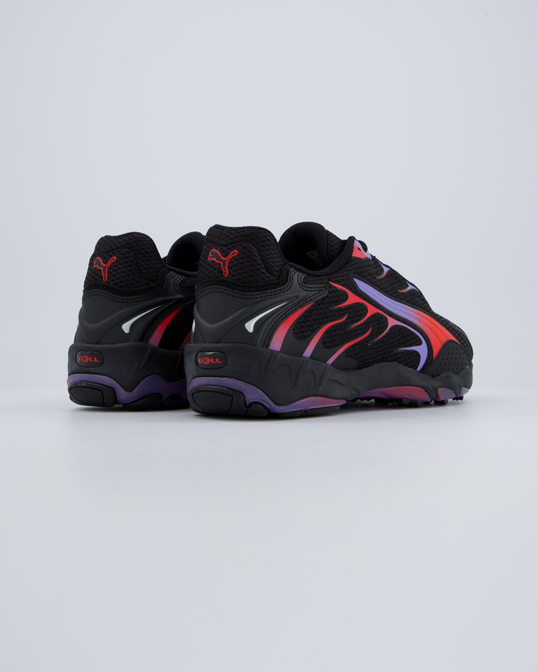 Puma Inhale Negro y Rojo Hombre zapatillas