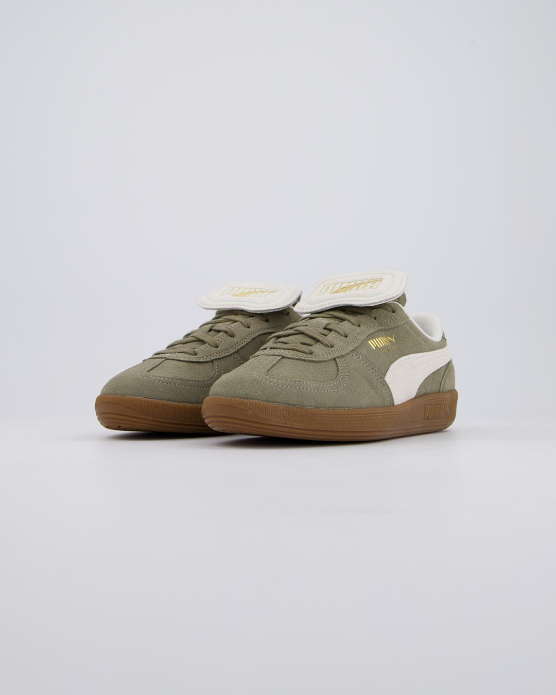 Puma Palermo Premium Taupe Verde Mujer zapatillas