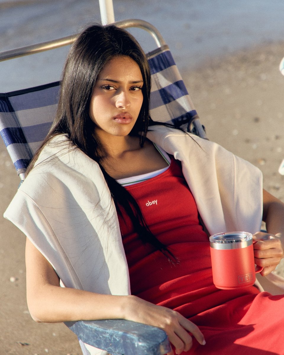 Vestido Obey Bianca Long Tank Rojo Mujer