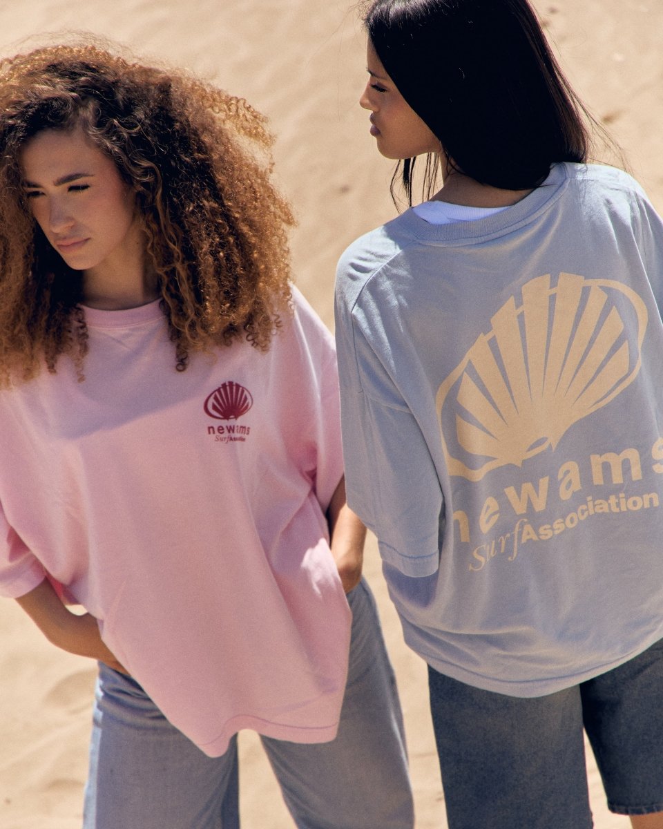 Camiseta New Amsterdam Surf Association Corporate Logo Azul Unisex
