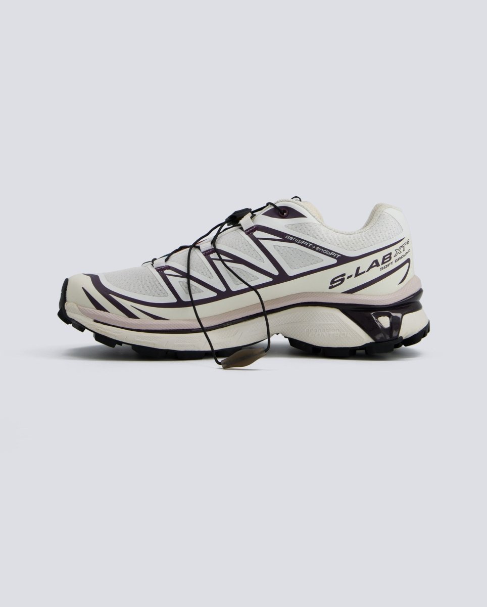 Salomon XT-6 Blanco Crema Morado Unisex L47864600