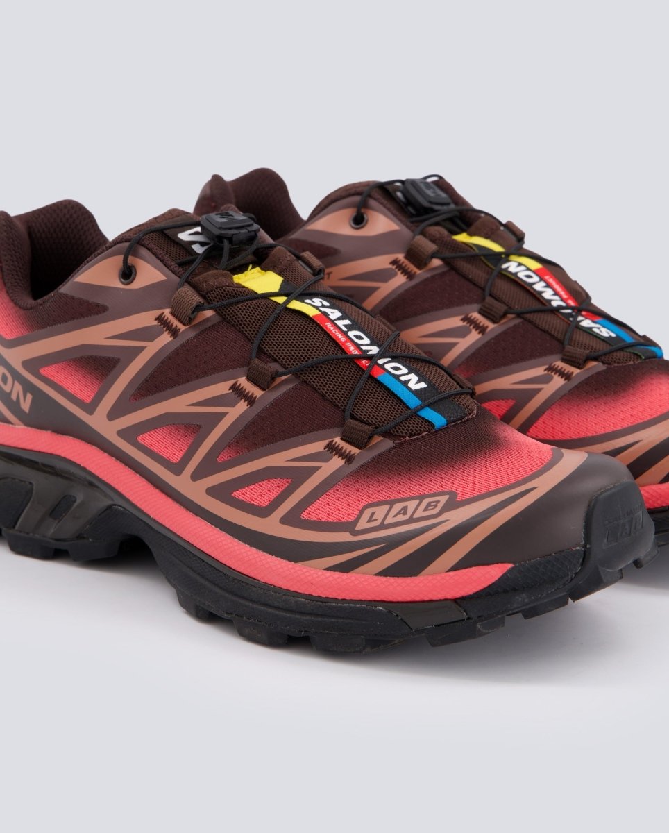 Salomon Xt-6 Skyline Marrón Y Rojo Mujer L47876800 zapatillas