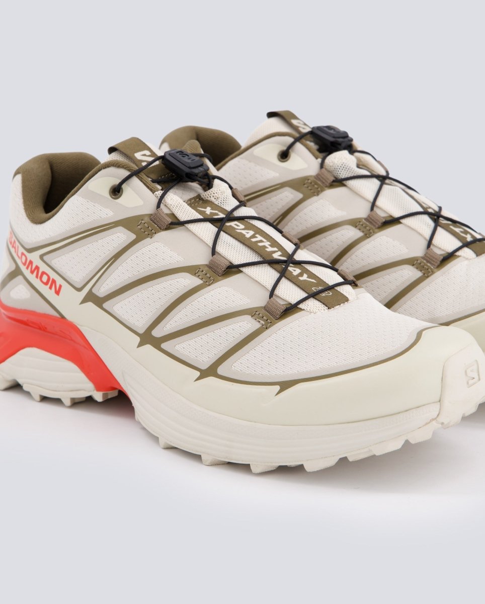 Salomon Xt-Pathway Beige Y Rojo Mujer L47860800 zapatillas