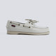 Sebago Docksides Portland Blanco Mujer