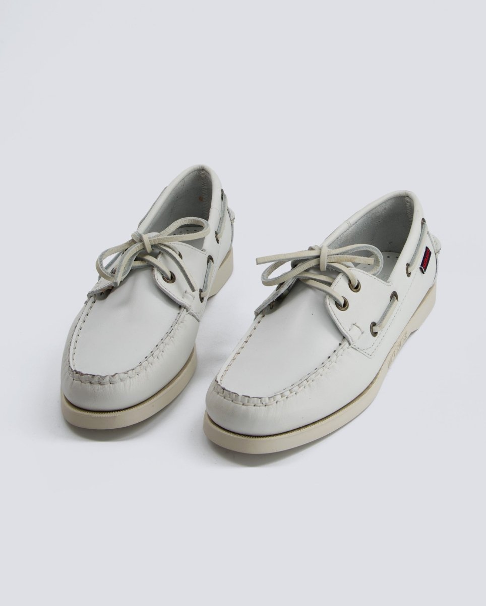 Sebago Docksides Portland Blanco Mujer 7000530-911