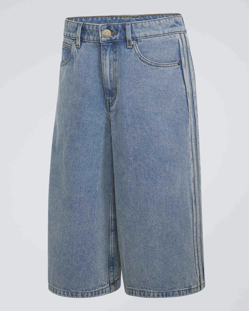 Short Adidas Mid Rise Denim Jorts Azul Mujer KQ6478