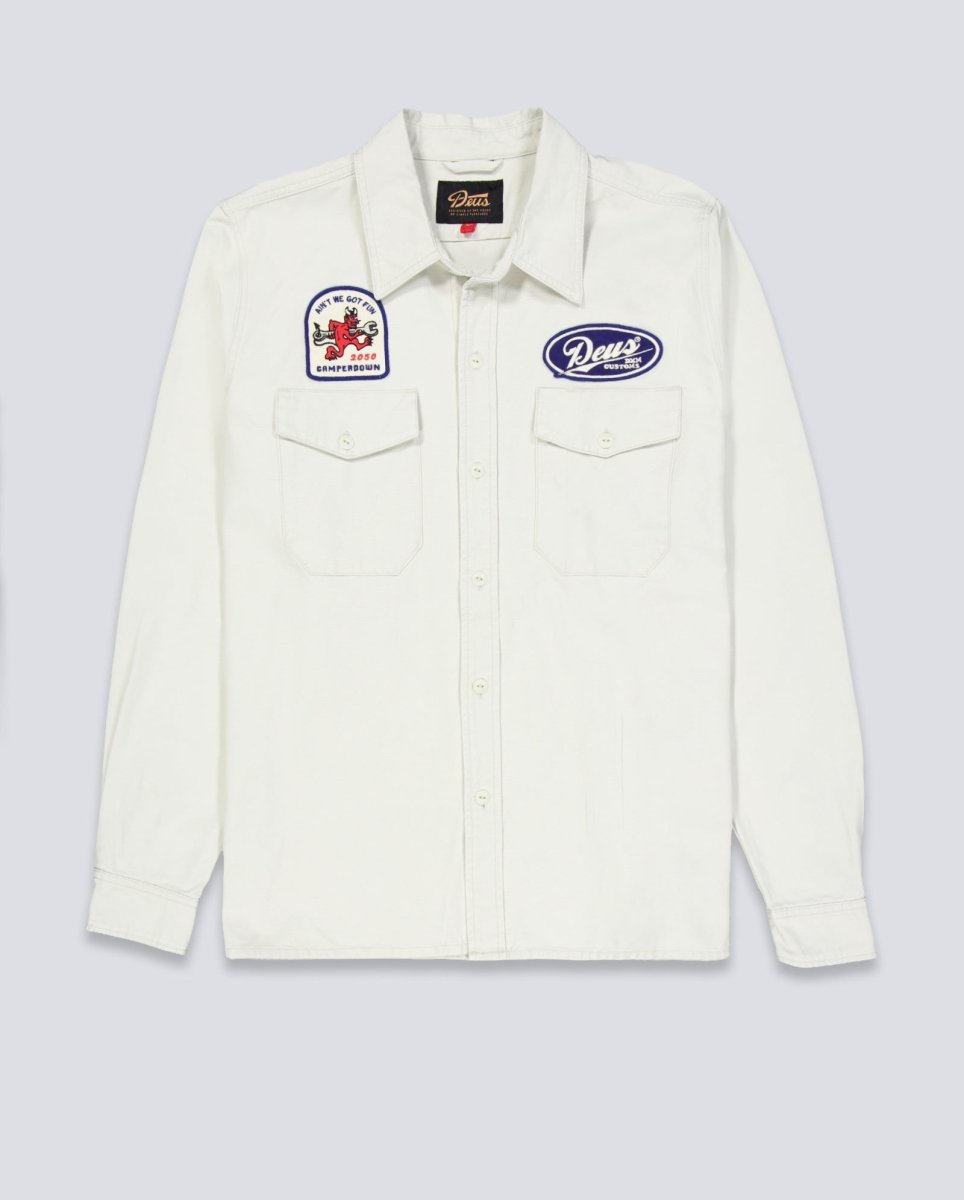 Sobre Camisa Deus Nomad Shirt Beige Unisex D261MSH315-Dirty White