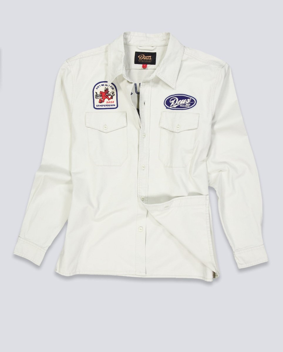 Sobre Camisa Deus Nomad Shirt Beige Unisex D261MSH315-Dirty White