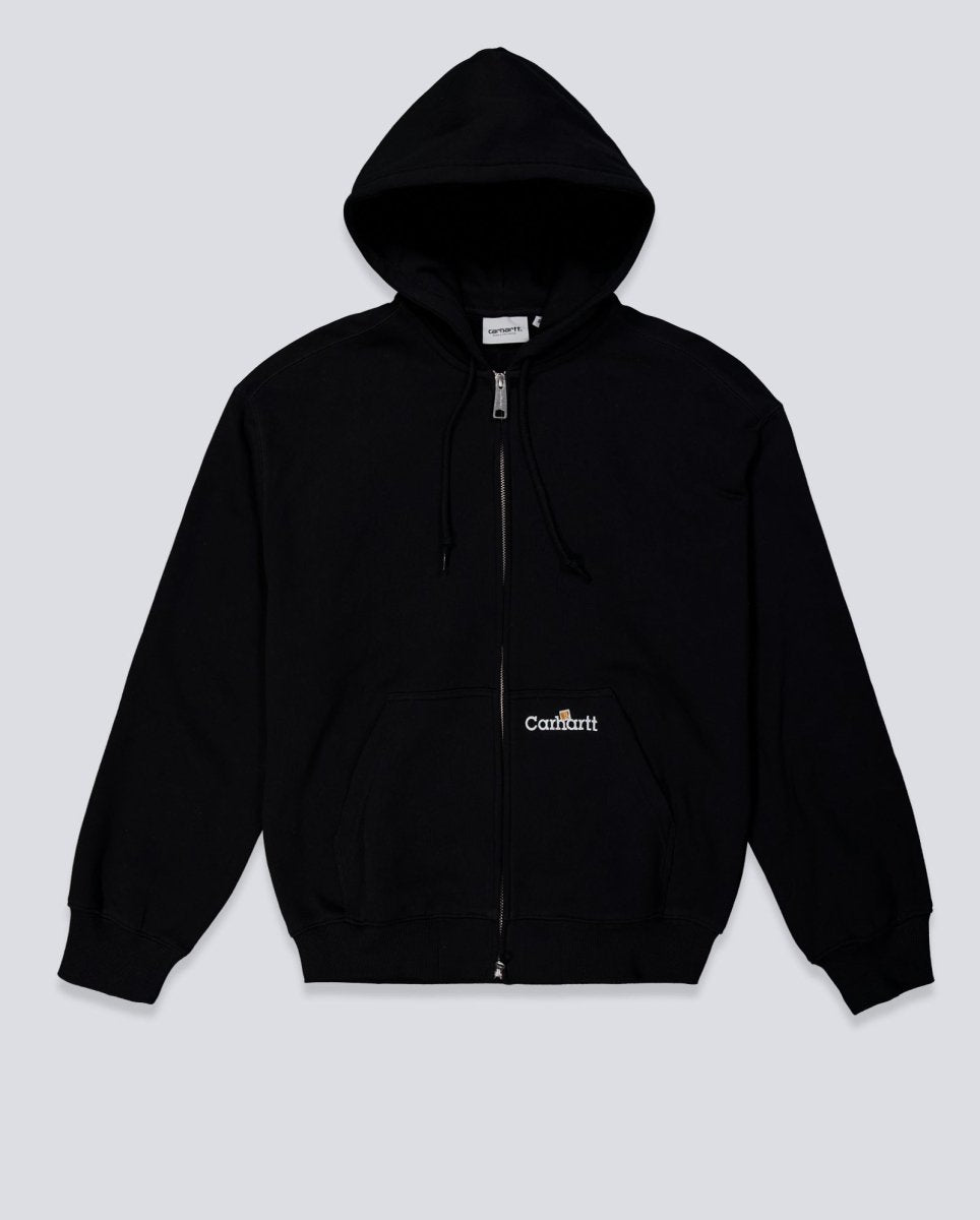 Sudadera Carhartt WIP Hooded WIP Label Zip Negro Hombre I036347-89XX