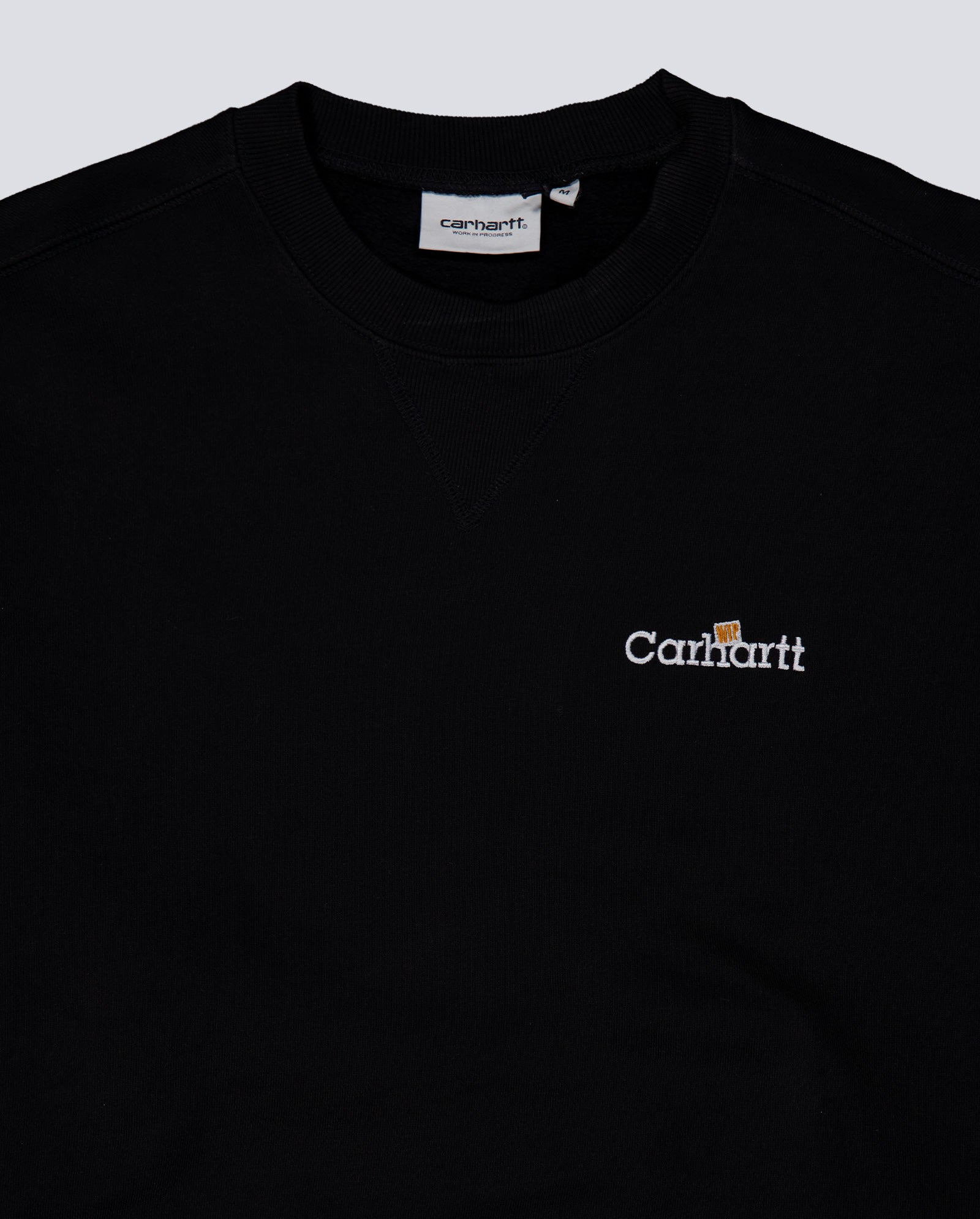 Sudadera Carhartt Wip Label Sweatshirt Negro Hombre I036346-89XX