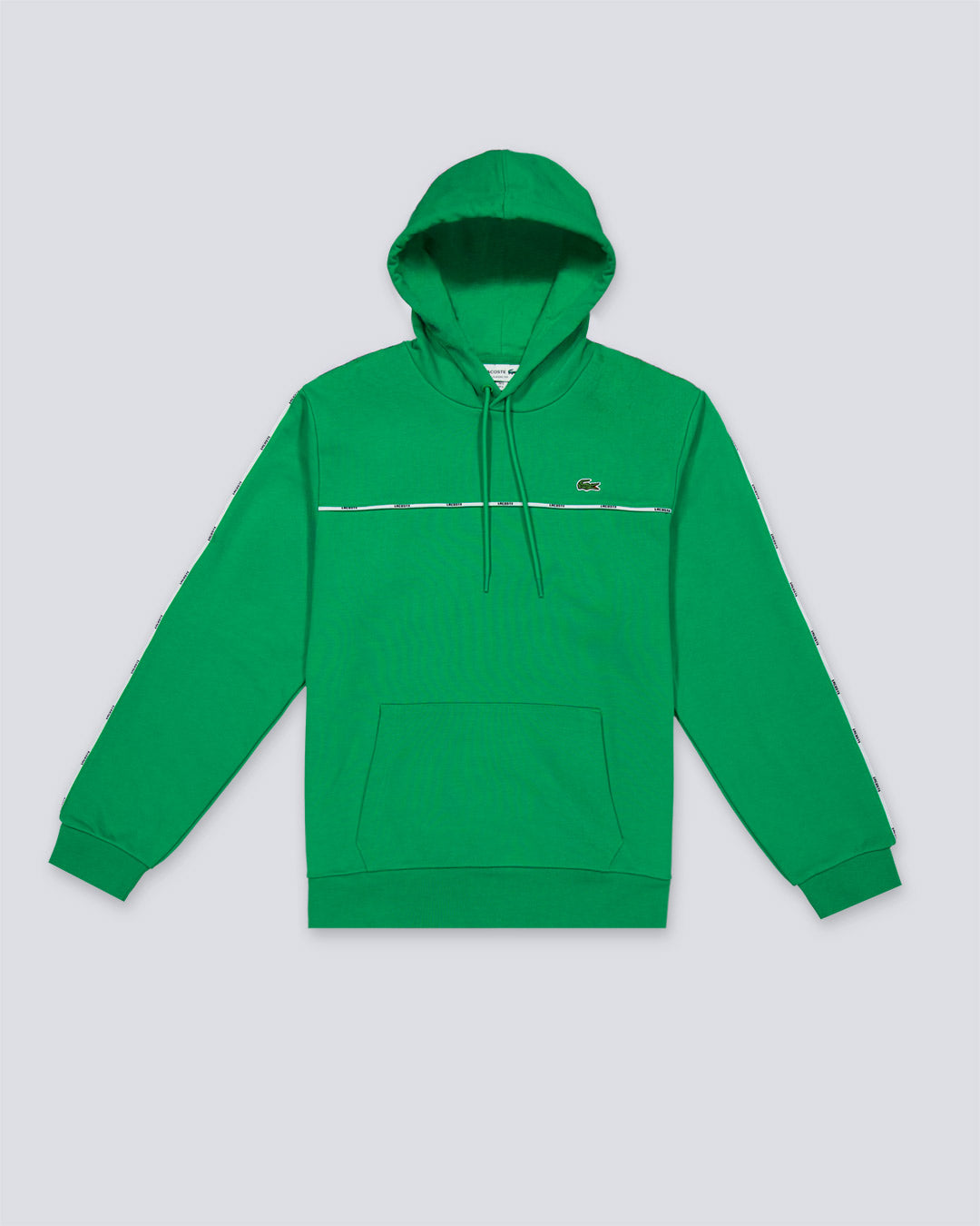 Sudadera Con Capucha Lacoste Trim Verde Hombre