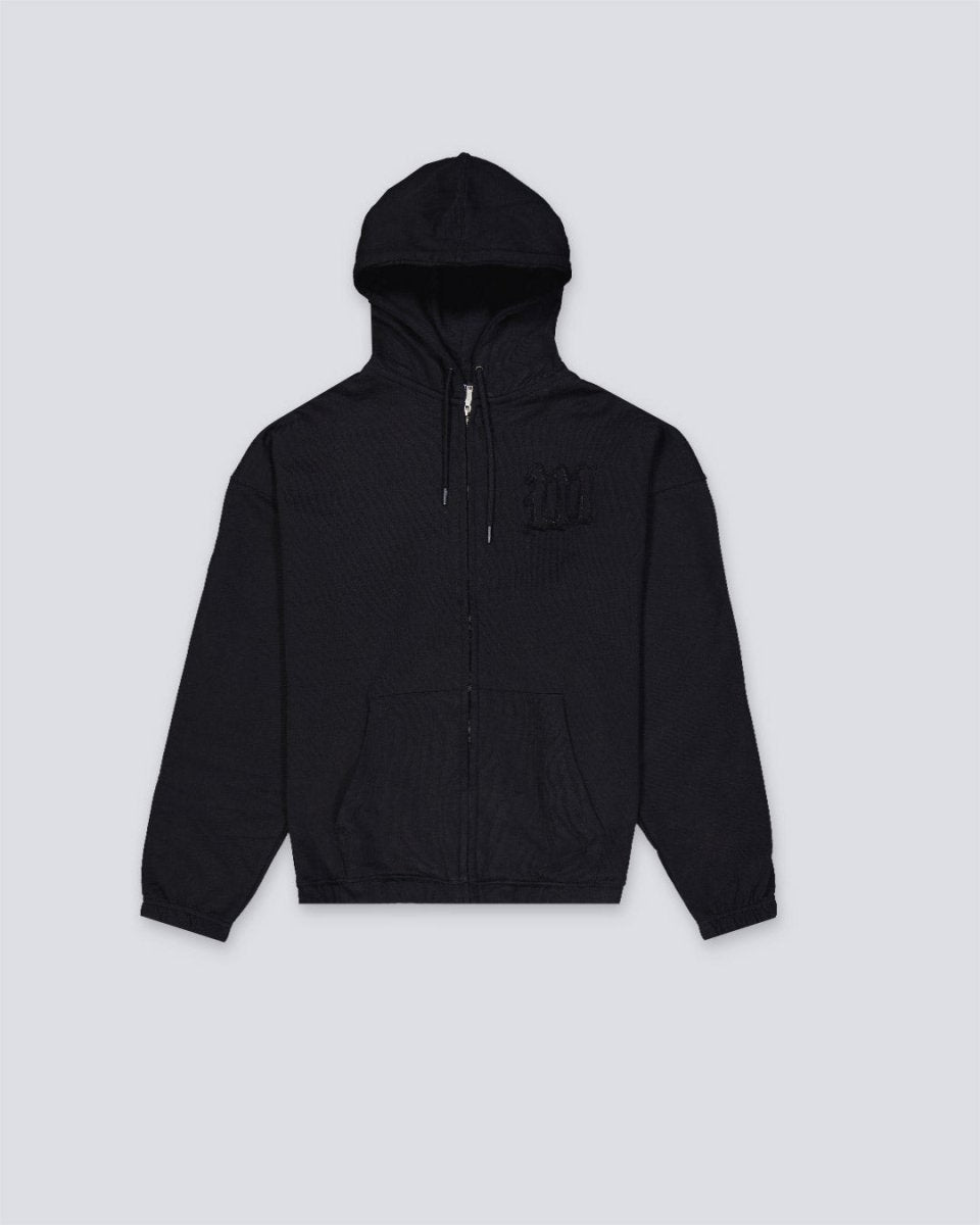 Sudadera Con Cremallera Wasted Paris Kingdom Curve Negro Unisex WSTDSS25-17-BLK
