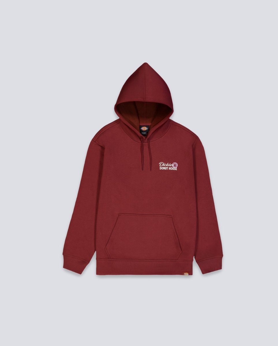 Sudadera Dickies Donut House Hoodie Andorra Granate Hombre DK0A88ATL161
