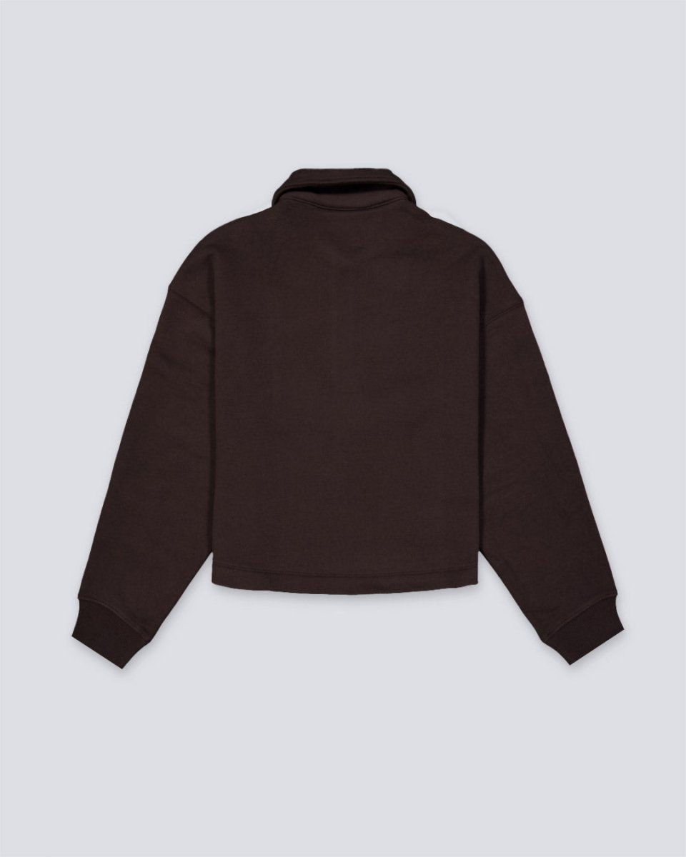Sudadera Lacoste Con Cuello Polo Marrón SF5275-00