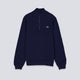 Sudadera Lacoste Cuello Con Cremallera Azul Marino Hombre