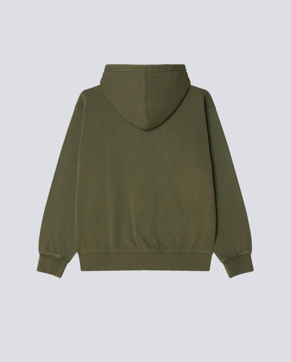 Sudadera Obey Hybrid Faded Con Cremallera Verde Unisex 112460032-DLN
