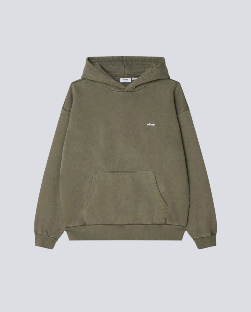 Sudadera Obey Lowercase Pigment Verde Unisex 112470194-DLN
