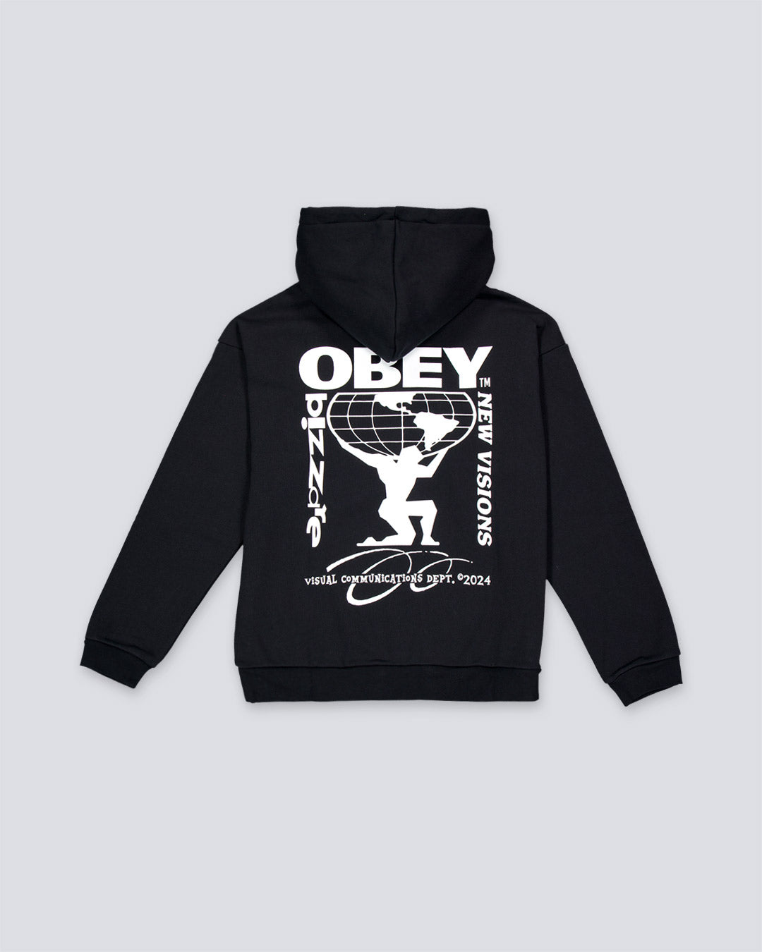 Sudadera Obey New Visions Extra Heavy Negro Unisex