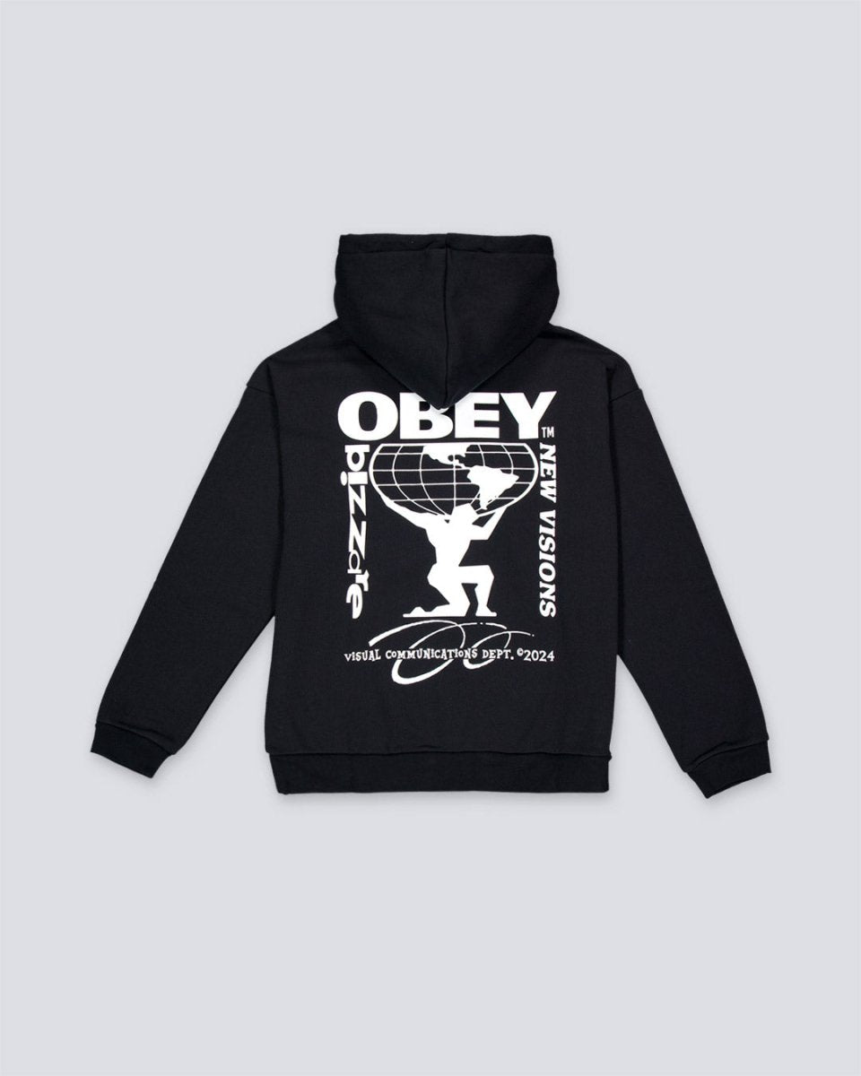 Sudadera Obey New Visions Extra Heavy Negro Unisex