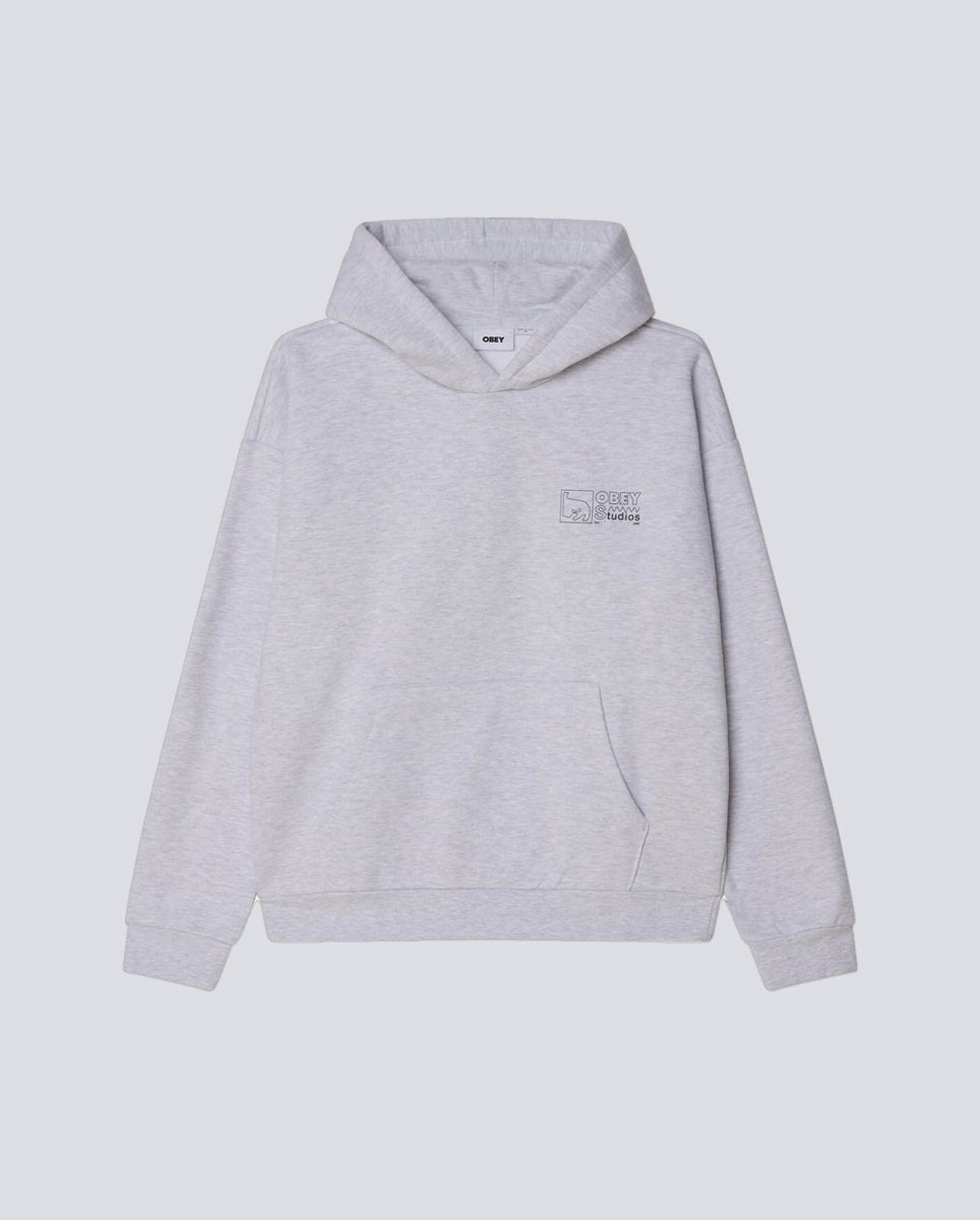 Sudadera Obey Nico Extra Heavy Gris Unisex