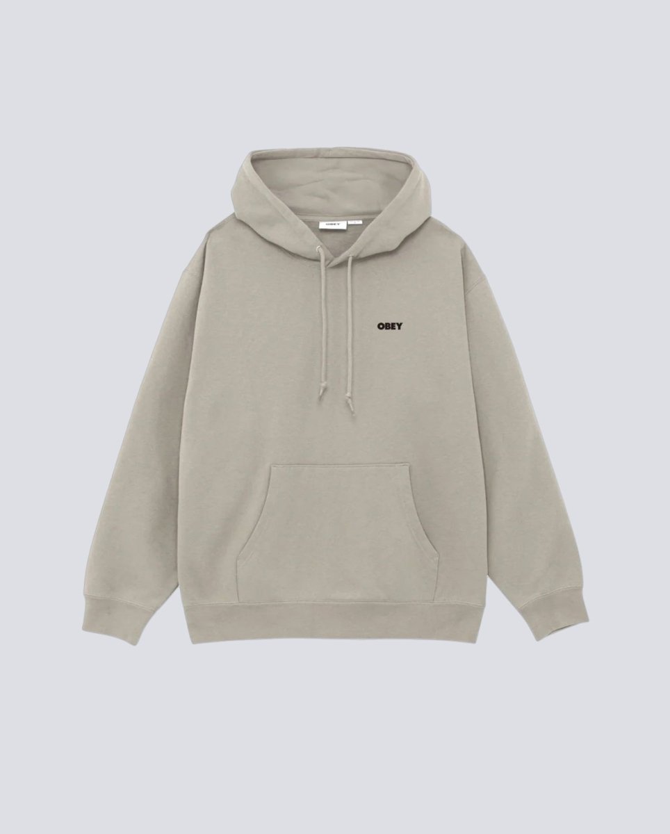 Sudadera Obey Quarter Icon Gris Hombre