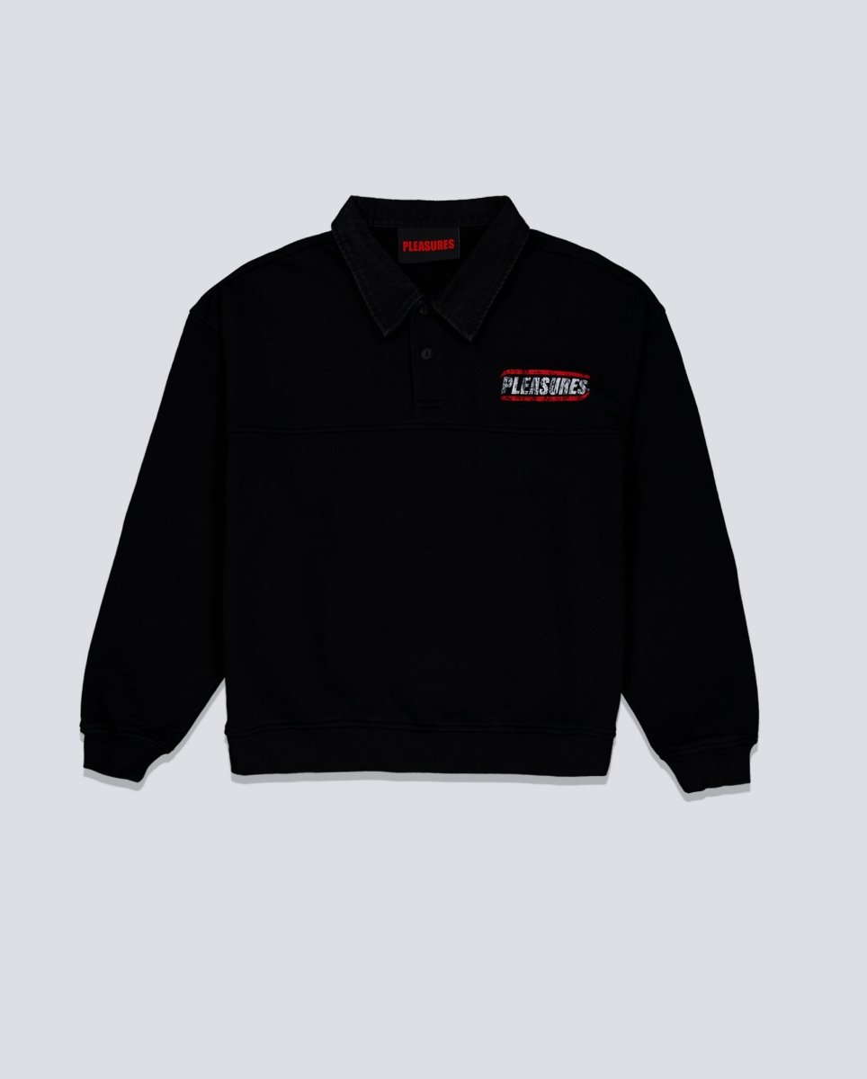 Sudadera Pleasures Gentle Polo Negro Unisex