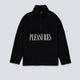 Sudadera Pleasures Onyx Half Zip Polar Fleece Negro Unisex