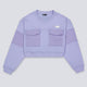 Sudadera The North Face Terry Oversized Cropped Lila Mujer