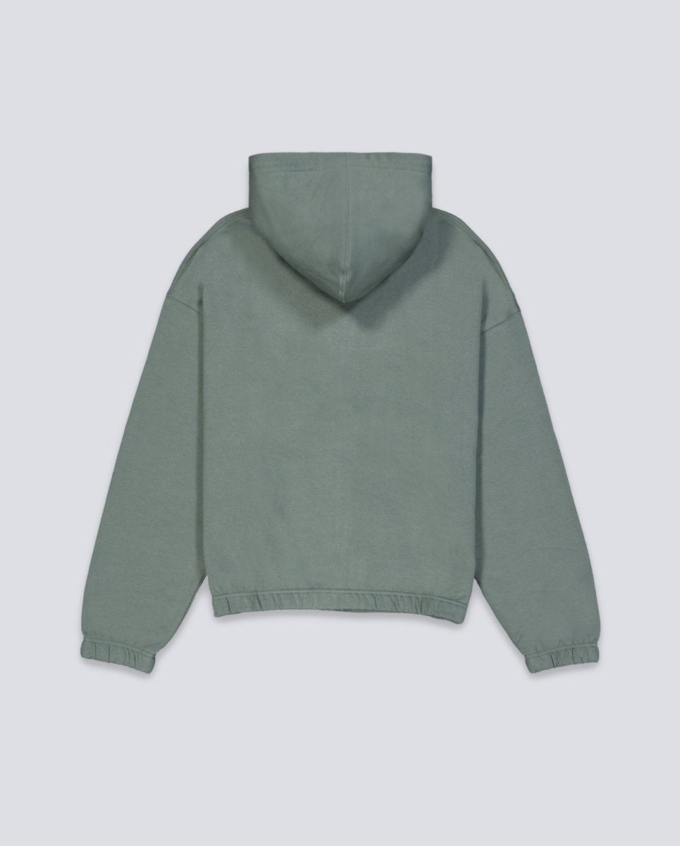 Sudadera Wasted Paris Yard Boxy Con Cremallera Verde Unisex WSTDSS25-40-LDNGRN