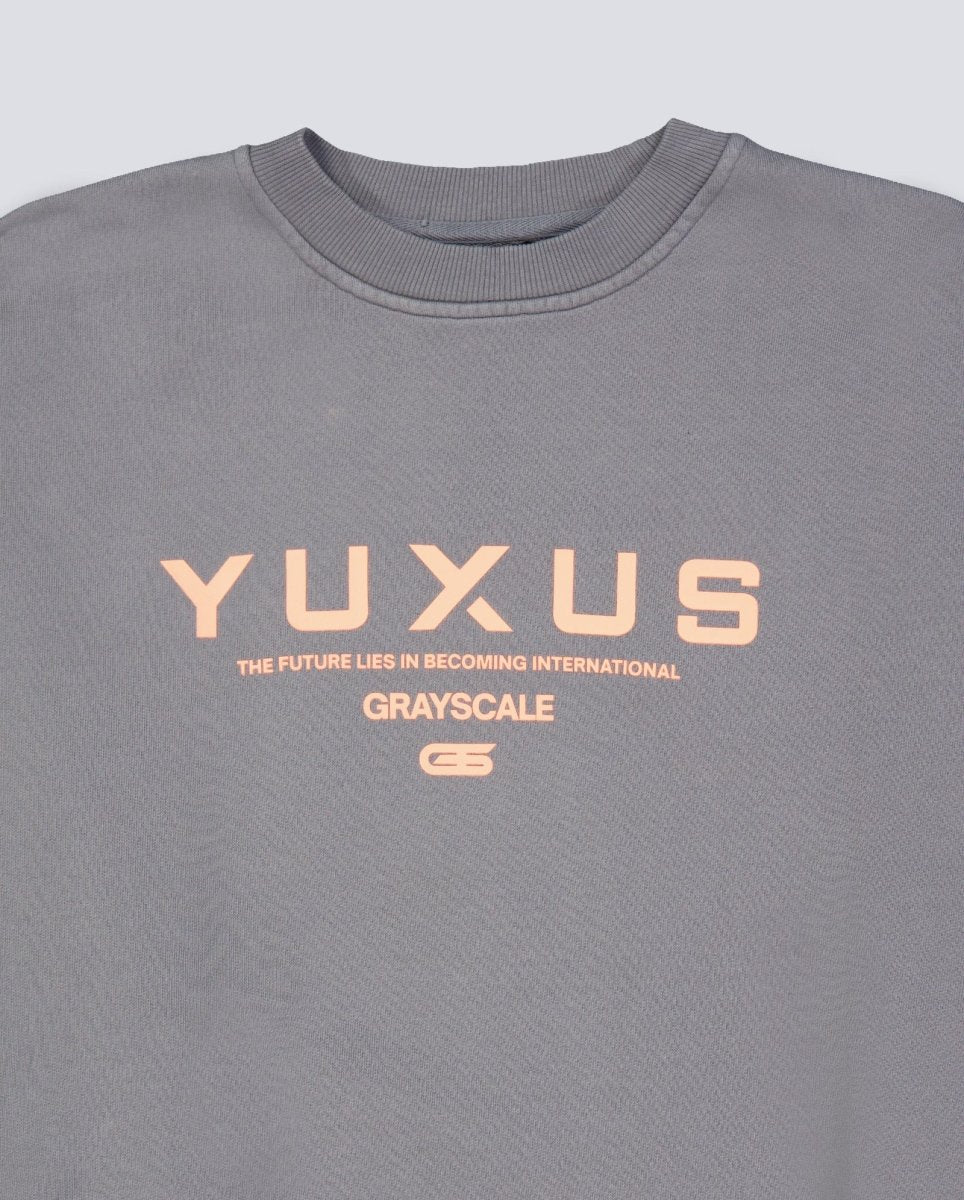 Sudadera Yuxus Grayscale Gris Unisex 18-24-CREWNECK-DIM