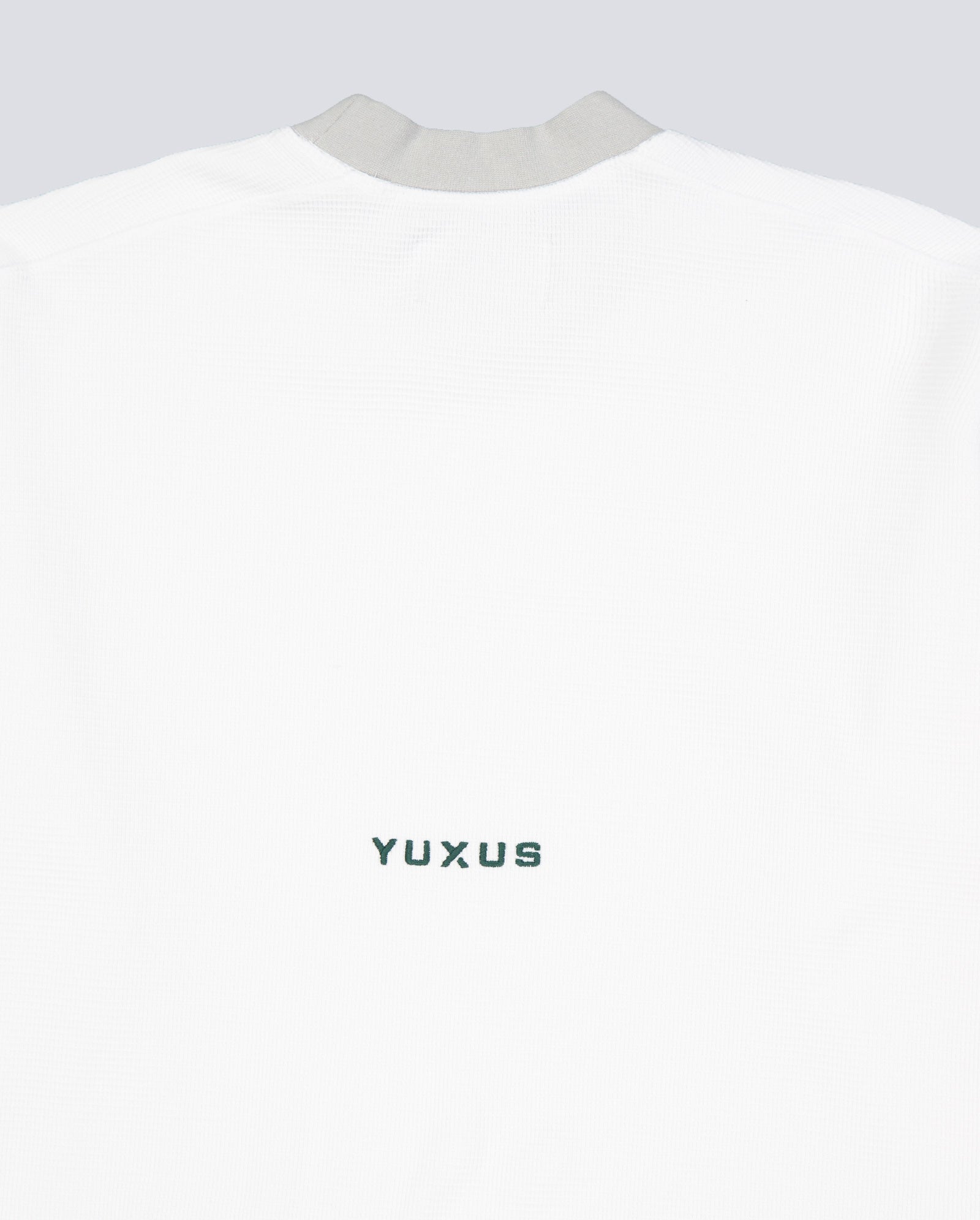 Sudadera Yuxus White Cronos Waffle Lonsleeve Blanco Unisex White Cronos Waffle Lonsleeve