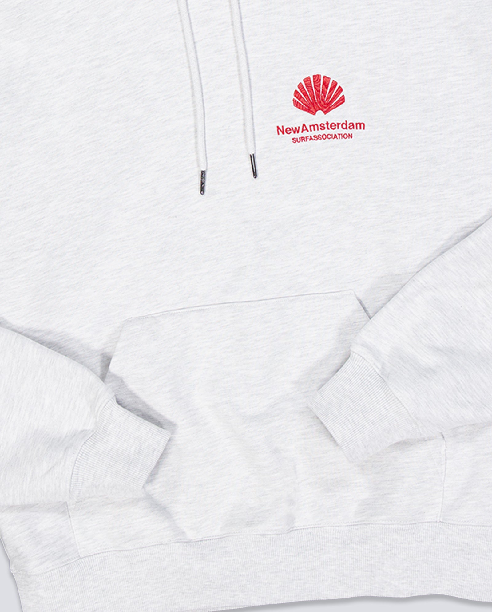 Sudadera con Capucha New Amsterdam Surf Association Logo Gris Unisex 2601117001