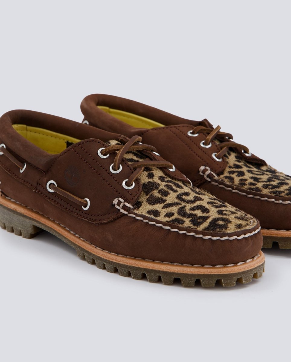 Timberland Boat Nubuck Leopardo Marrón Mujer TB0A2GNVEM51 zapatos