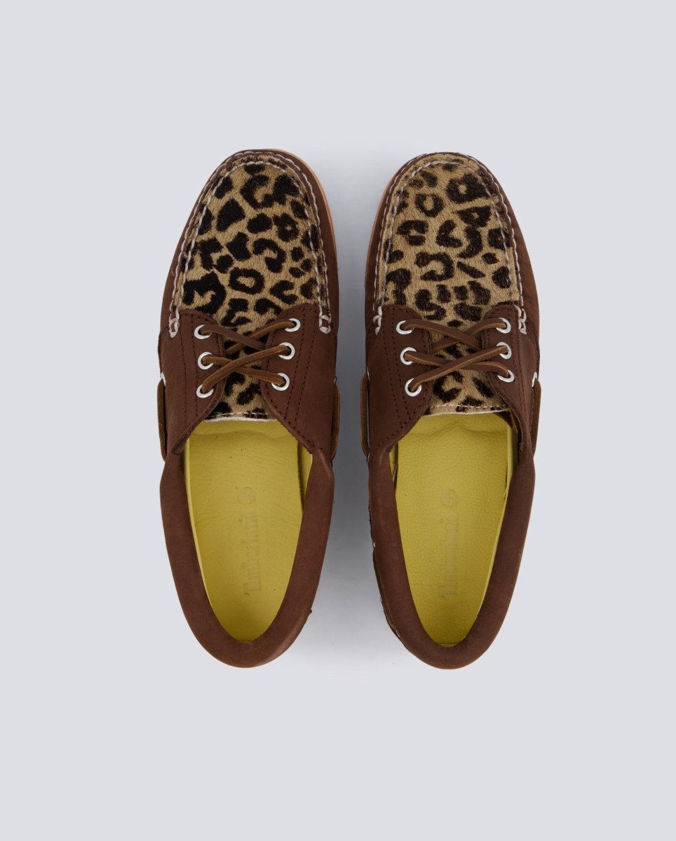 Timberland Boat Nubuck Leopardo Marrón Mujer TB0A2GNVEM51 zapatos