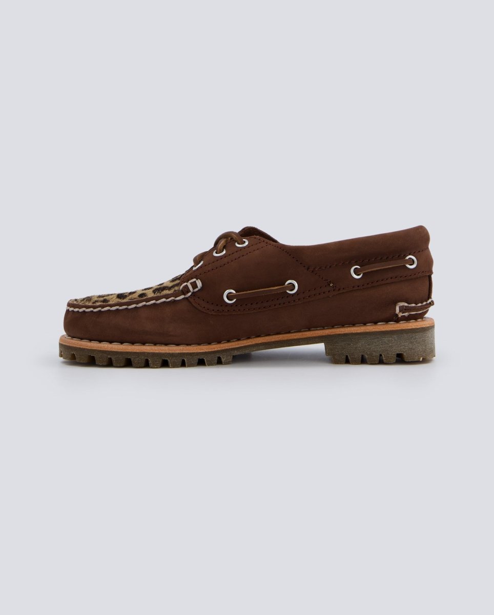 Timberland Boat Nubuck Leopardo Marrón Mujer TB0A2GNVEM51 zapatos