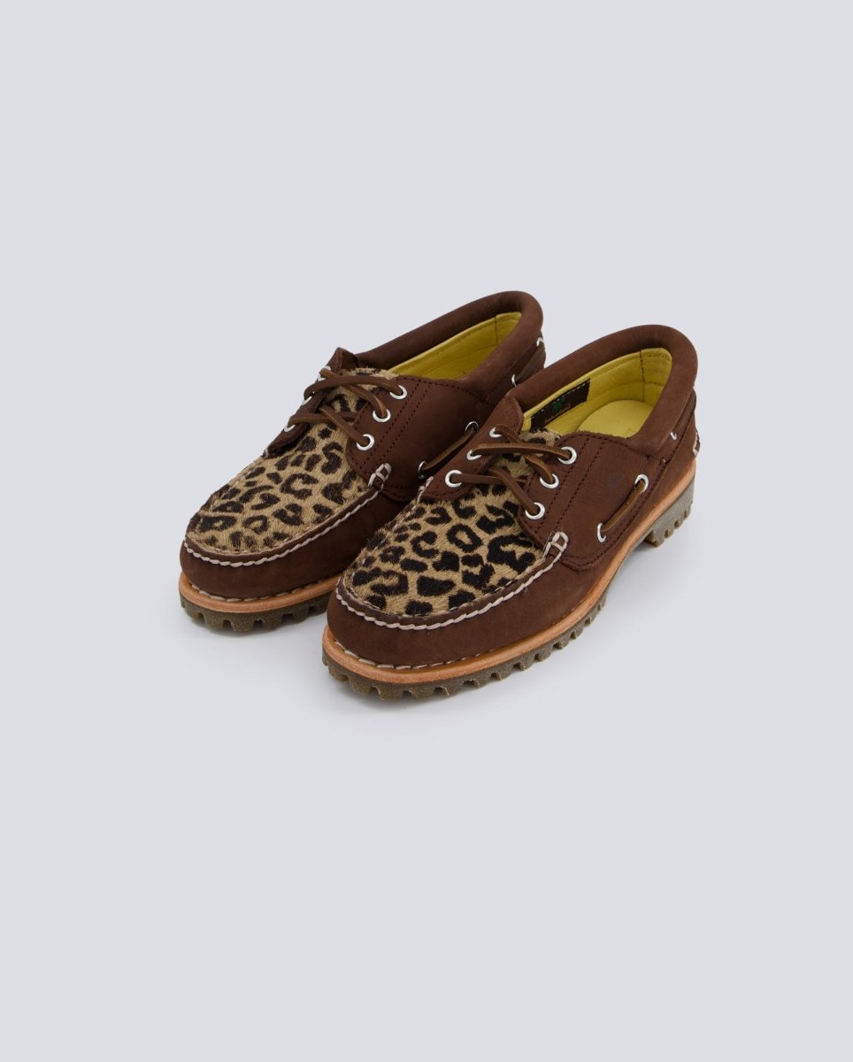 Timberland Boat Nubuck Leopardo Marrón Mujer TB0A2GNVEM51 zapatos