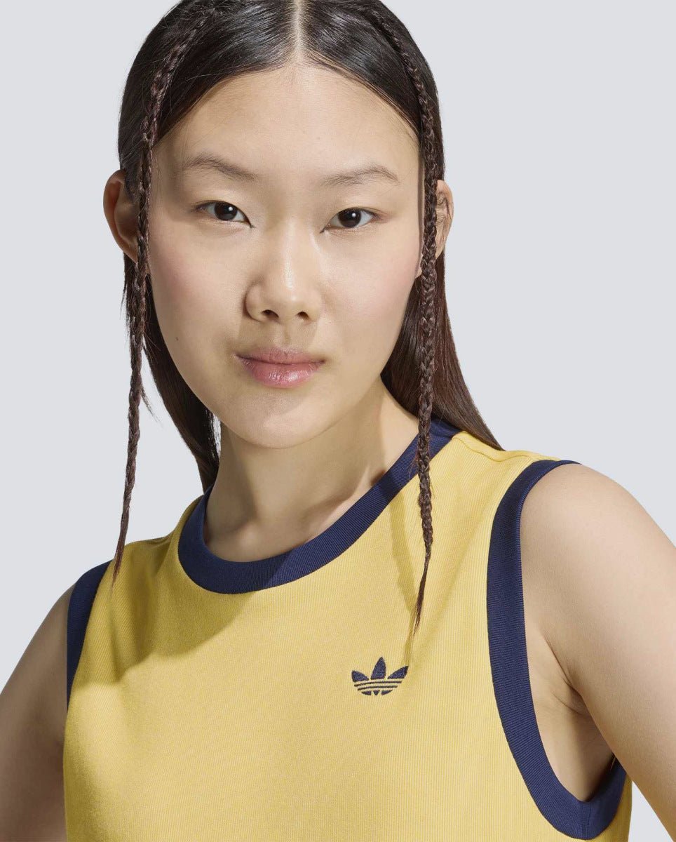 Top Adidas Heather Amarillo Mujer KS9955