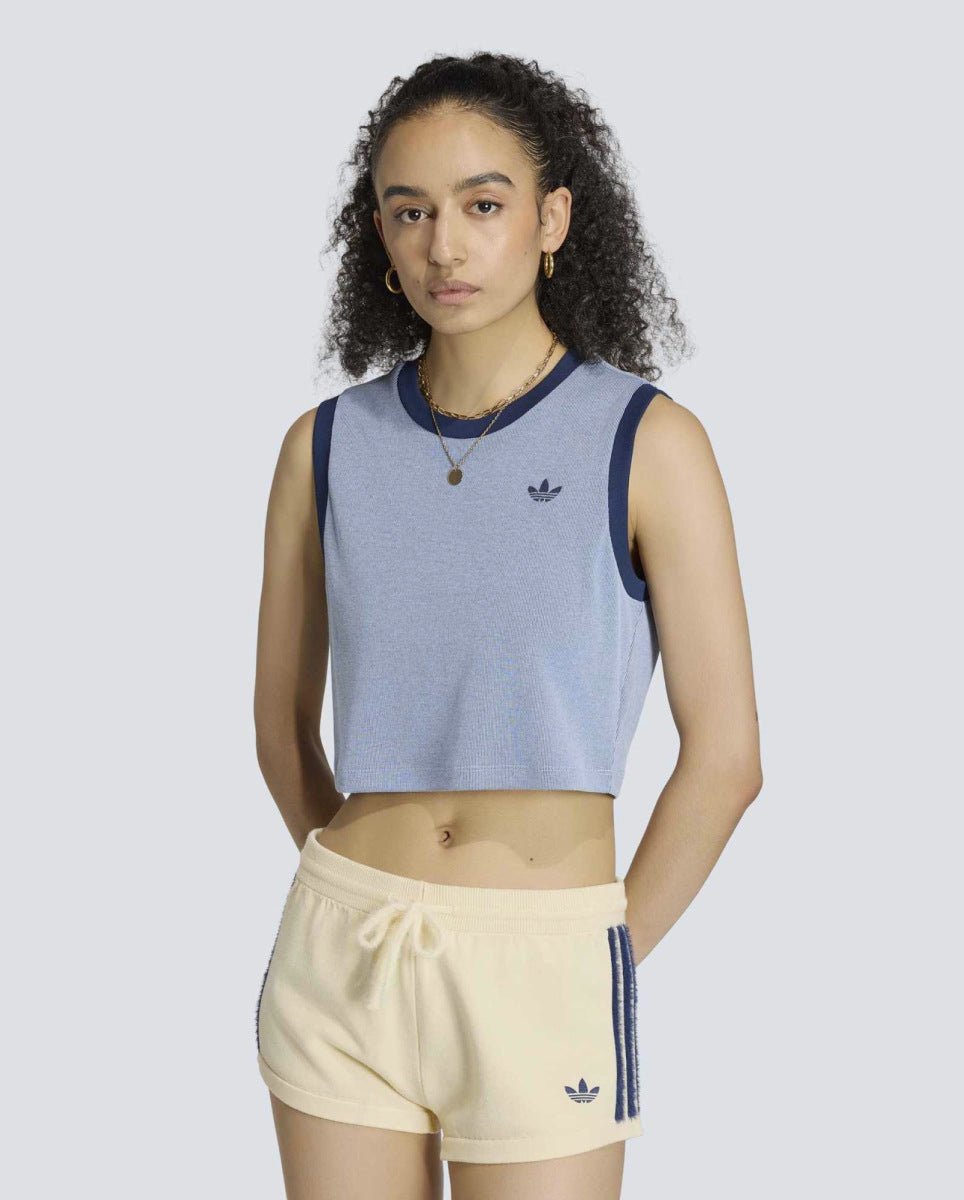 Top Adidas Heather Azul Marino Mujer KS6789