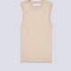 Top De Tirante Lacoste Canalé Beige Mujer