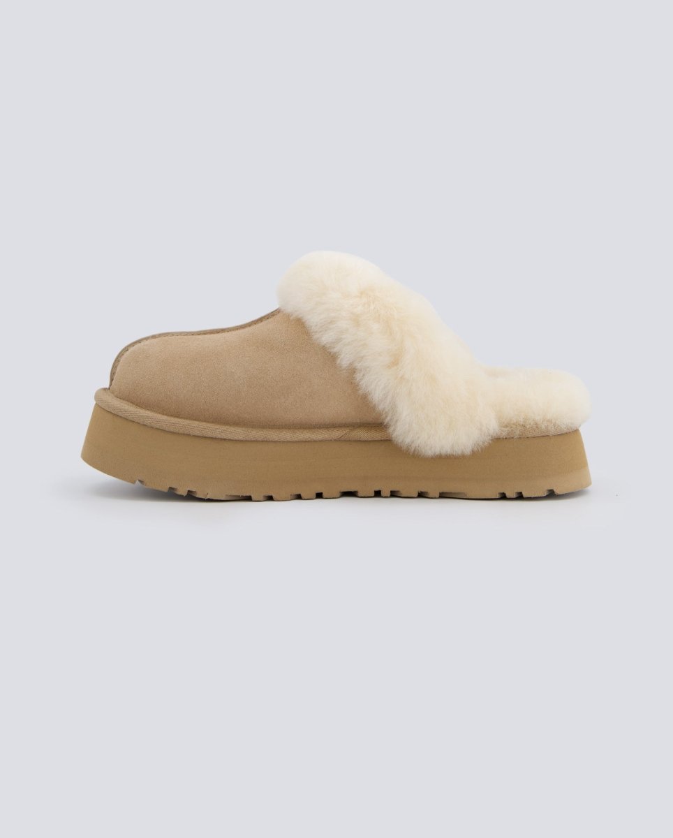 Ugg Plataforma Disquette Beige Mujer 1122550 zuecos